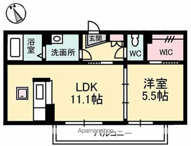 クオーレ光Ⅰ(1LDK/1階)の間取り写真