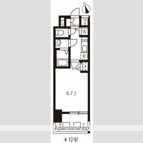 メインステージ名古屋 ノースマーク(1K/11階)の間取り写真