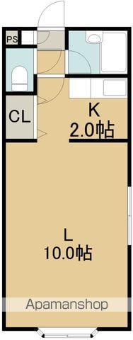 クレステージ宮前(1K/3階)の間取り写真