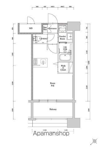 エンクレスト博多駅南GRACE(ワンルーム/5階)の間取り写真