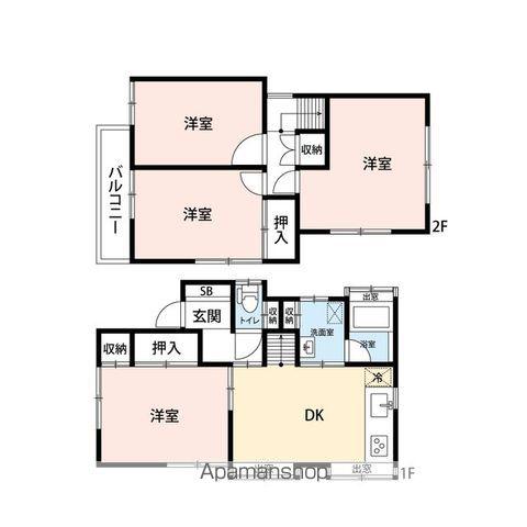 千代田・常磐緩行線 金町駅 バス乗車時間:11分 金町駅北口バス停で下車 徒歩2分 1階建 築42年(4DK)の間取り写真