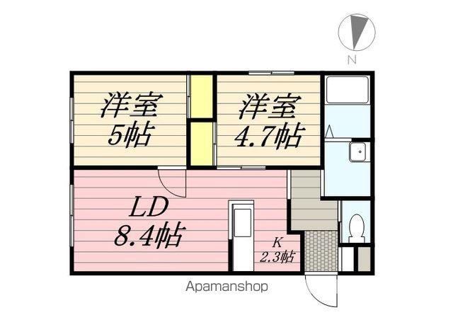 フォレストR-Ⅱ(2LDK/3階)の間取り写真