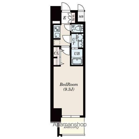 S-RESIDENCE鶴舞Ⅱ(1K/2階)の間取り写真