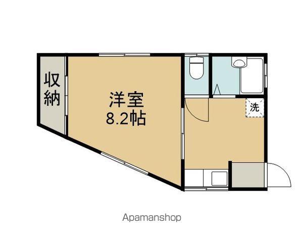 UR UEDA A(1K/2階)の間取り写真