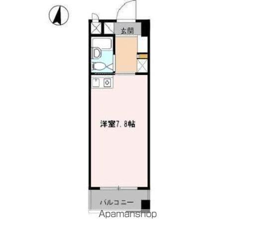 KOMODOKASA MIWA(ワンルーム/4階)の間取り写真