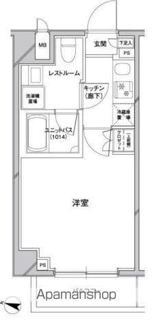 ルーブル横濱南太田(1K/1階)の間取り写真