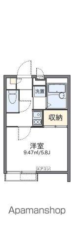 レオパレス羽根木(1K/1階)の間取り写真