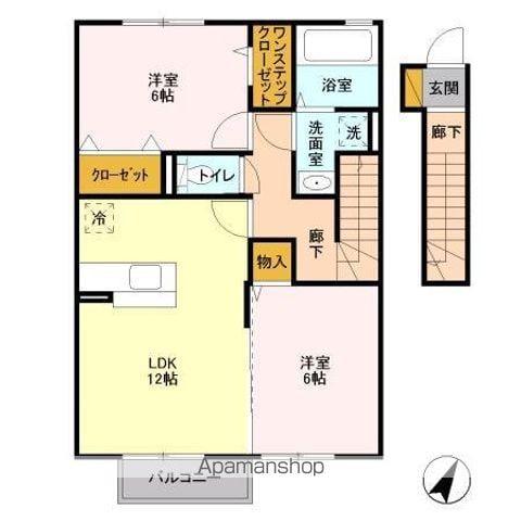 ルミナス(2LDK/2階)の間取り写真