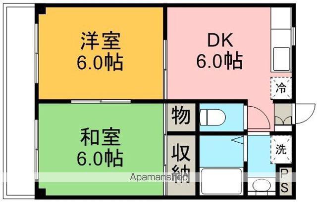 フジハイツ3(2DK/2階)の間取り写真