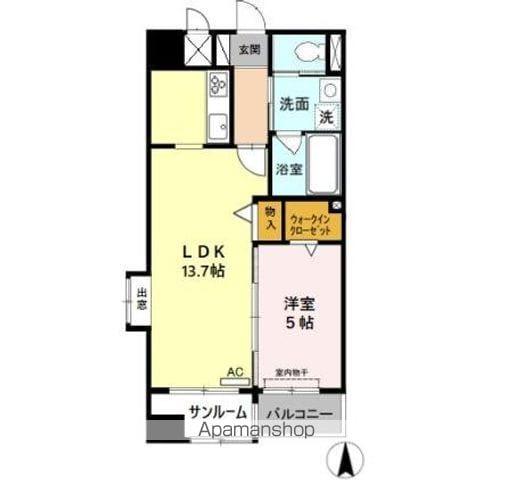 あいさきがけ(1LDK/11階)の間取り写真