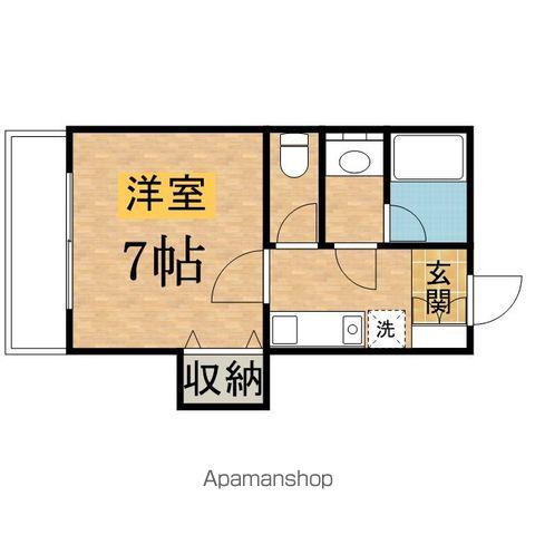 プレジデントうえのだい(1K/1階)の間取り写真