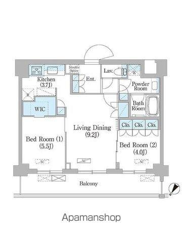 NIIYA平和台(2LDK/2階)の間取り写真