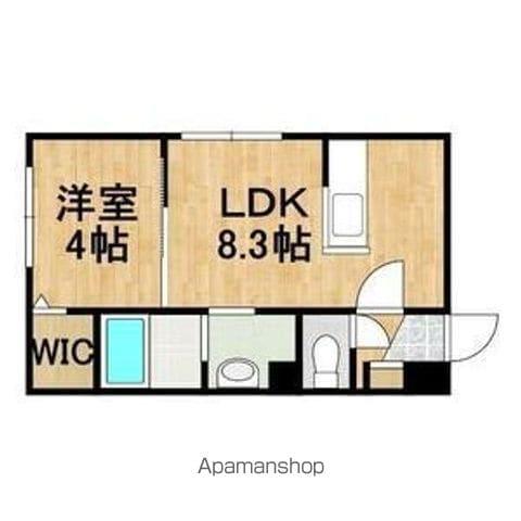 LIEN KITAHIROSHIMAⅢ(1LDK/1階)の間取り写真