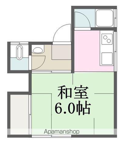 コーポ仲原(1K/2階)の間取り写真