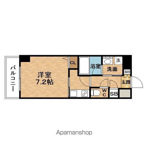 VIERRACOURTTENJINBASHI(1K/7階)の間取り写真