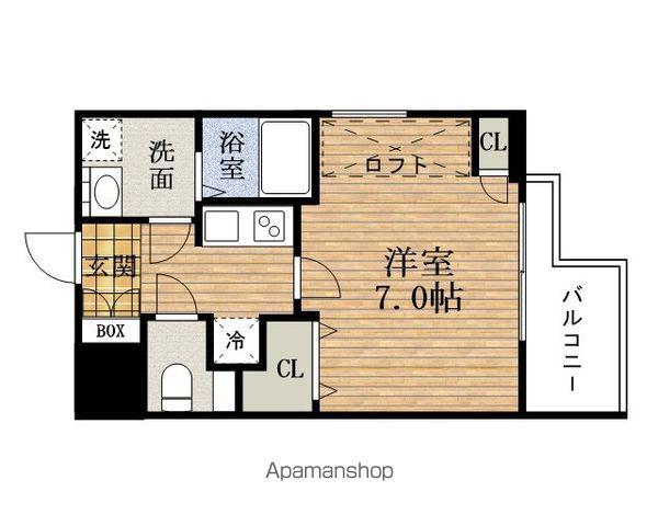 SEIWA PALACE玉造上町台(1K/2階)の間取り写真