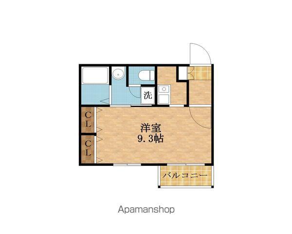 アルテハイム城北Ⅱ(1K/2階)の間取り写真