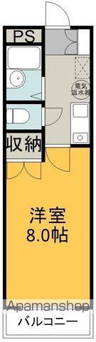 メゾン牧の里(1K/2階)の間取り写真