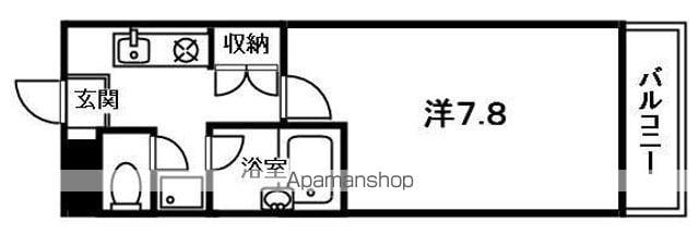 Mプラザ大住弐番館(1K/3階)の間取り写真