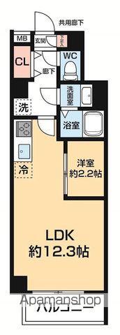 ARCOBALENO DAISHIMAE(1LDK/1階)の間取り写真