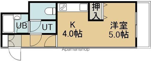 ライオンズマンション函館湯川第3(1K/10階)の間取り写真