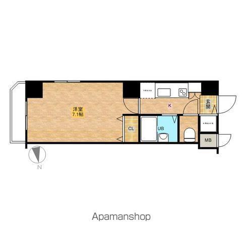 フェニックス八王子(1K/5階)の間取り写真