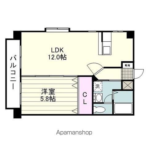 フォンス城西(1LDK/2階)の間取り写真