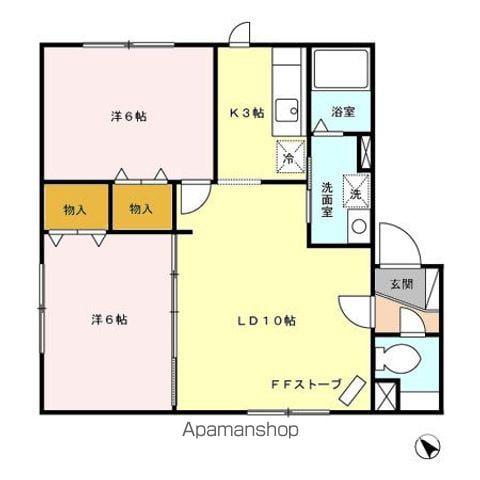 サニーコート(2LDK/1階)の間取り写真