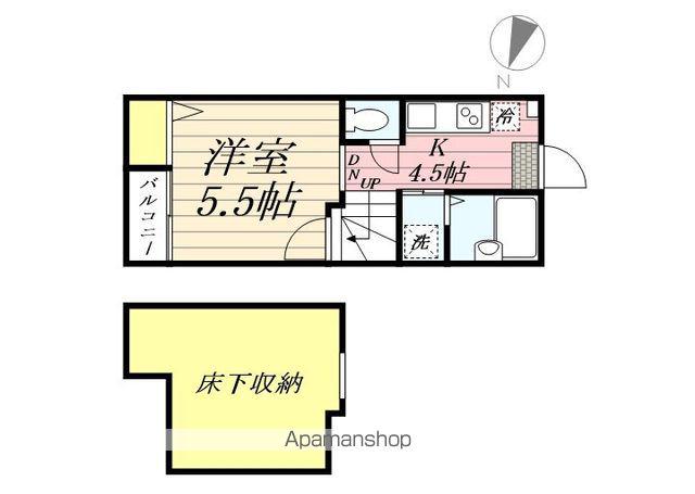 パームテラス博多駅前(1K/1階)の間取り写真