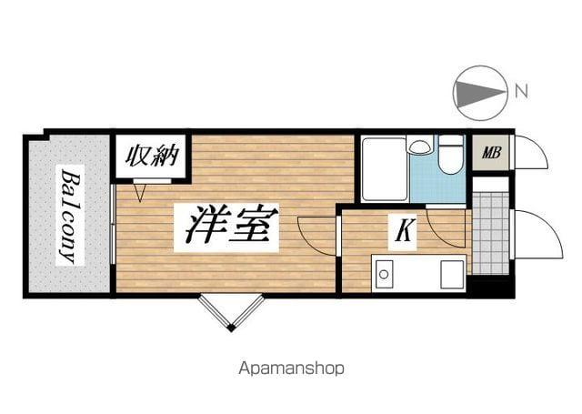 ラ・レジダンス・ド・サントゥール(1K/3階)の間取り写真