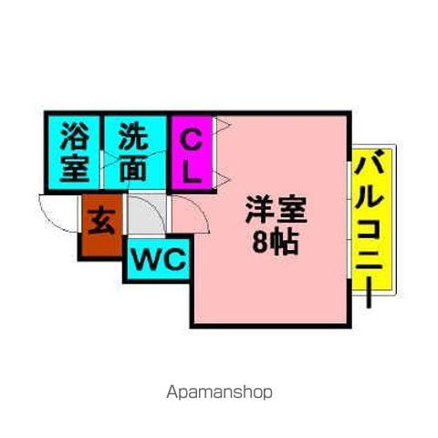 エピュレ(ワンルーム/1階)の間取り写真