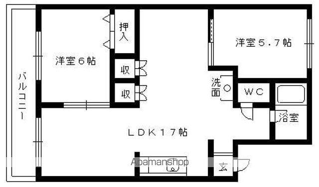 リアライズ自由ヶ丘(3LDK/2階)の間取り写真