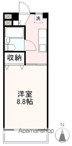 プレアール仏生山Ⅰ・Ⅱ(1K/4階)の間取り写真