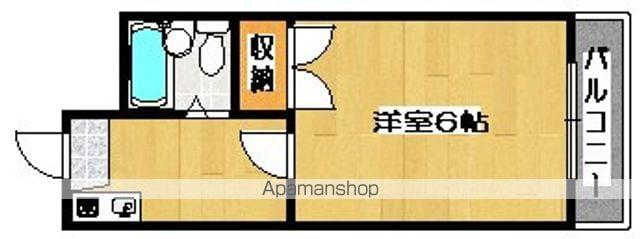 メゾン杉本(1K/3階)の間取り写真