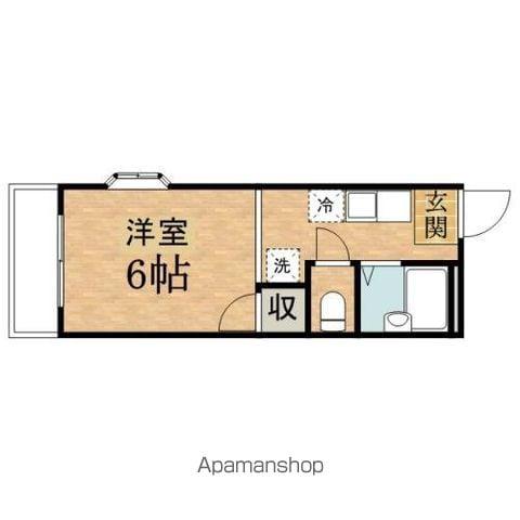 プルミエール・アン(ワンルーム/1階)の間取り写真