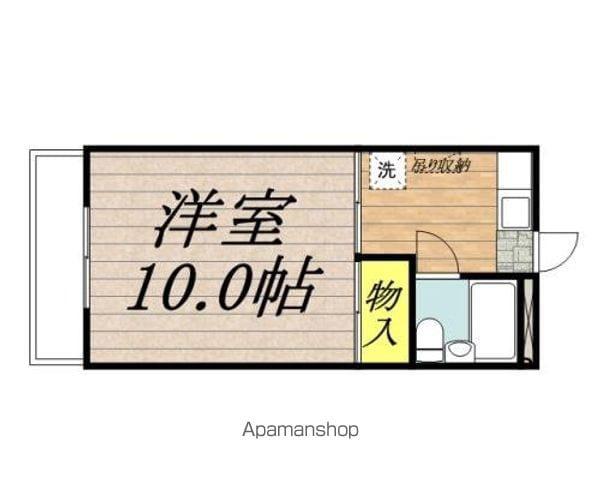 クリスタルマンション(1K/3階)の間取り写真