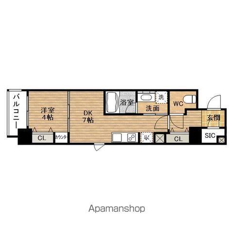 SEIWA PALACE本町東(1DK/7階)の間取り写真