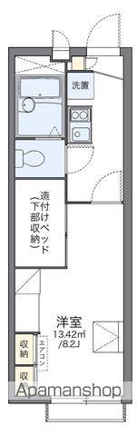 レオパレスこまつ(1K/2階)の間取り写真