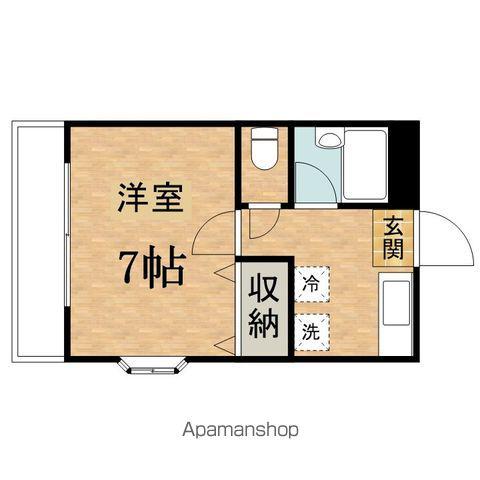 ハウスミント(1K/2階)の間取り写真