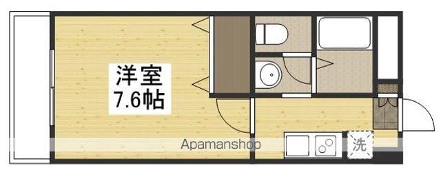 フォンテーヌ植松(1K/1階)の間取り写真
