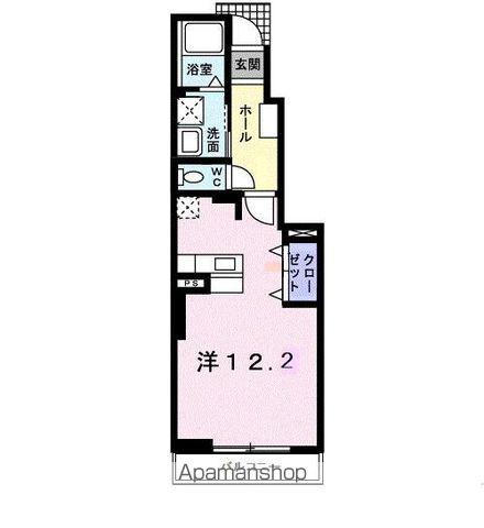 アベンシス5(ワンルーム/1階)の間取り写真