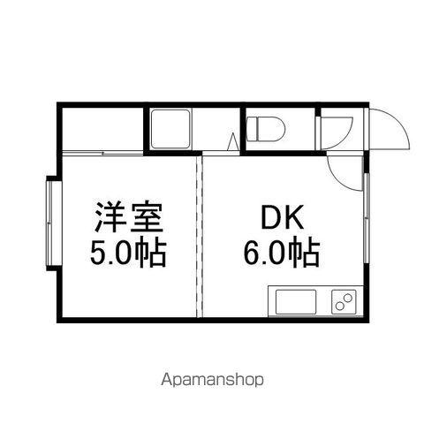 パレロワイヤル(1DK/3階)の間取り写真