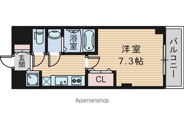 LUXE新大阪5(1K/11階)の間取り写真