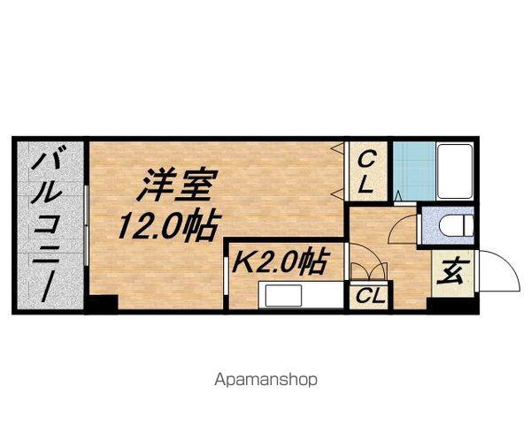AMSビル(1K/9階)の間取り写真