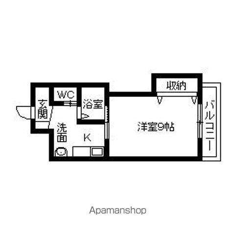 ノースヴィレッジ芳斉(1K/7階)の間取り写真