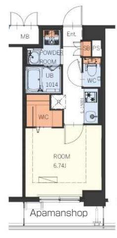 ギャラクシー博多駅北(1K/4階)の間取り写真