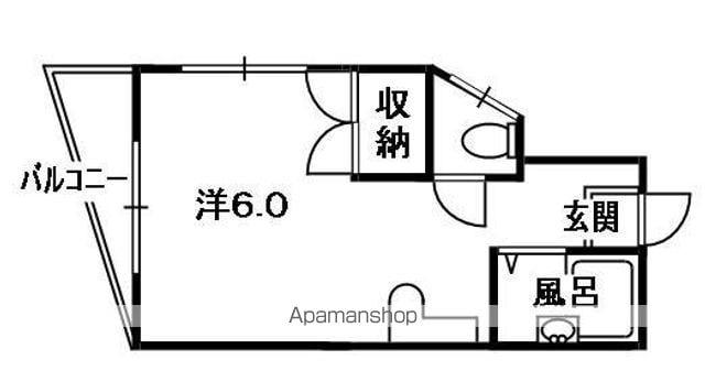 シャンテー津田(ワンルーム/5階)の間取り写真