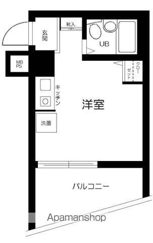 ノイメゾン桜台(ワンルーム/2階)の間取り写真