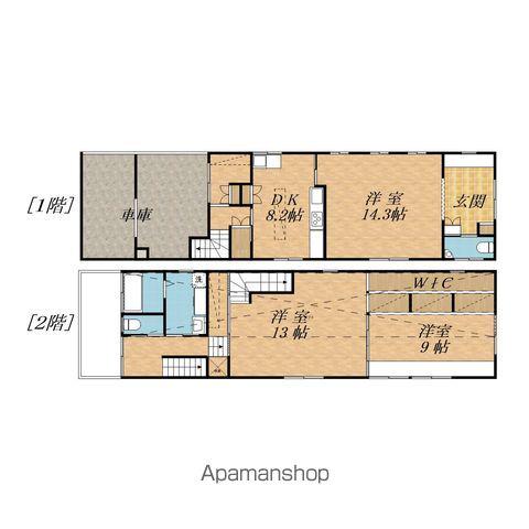 常盤台モダン住宅(3SLDK/1階)の間取り写真