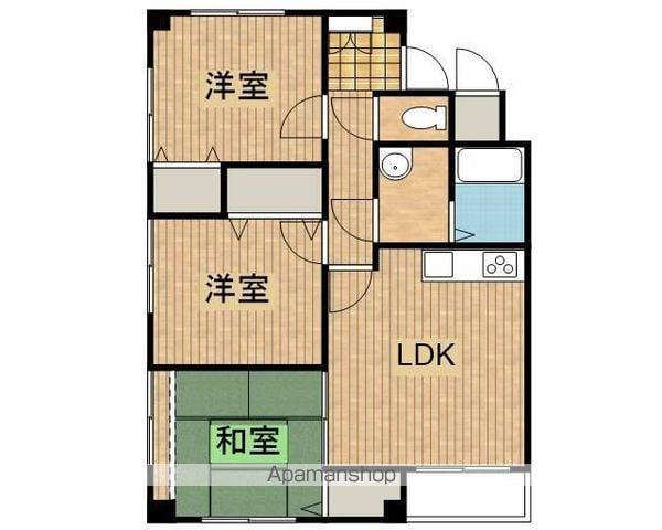 ロイヤルヒルズ中央通(3LDK/2階)の間取り写真